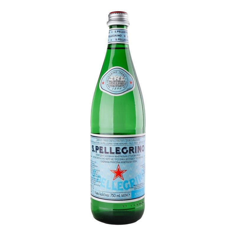 Вода мінеральна газ S.Pellegrino 0.75л скло